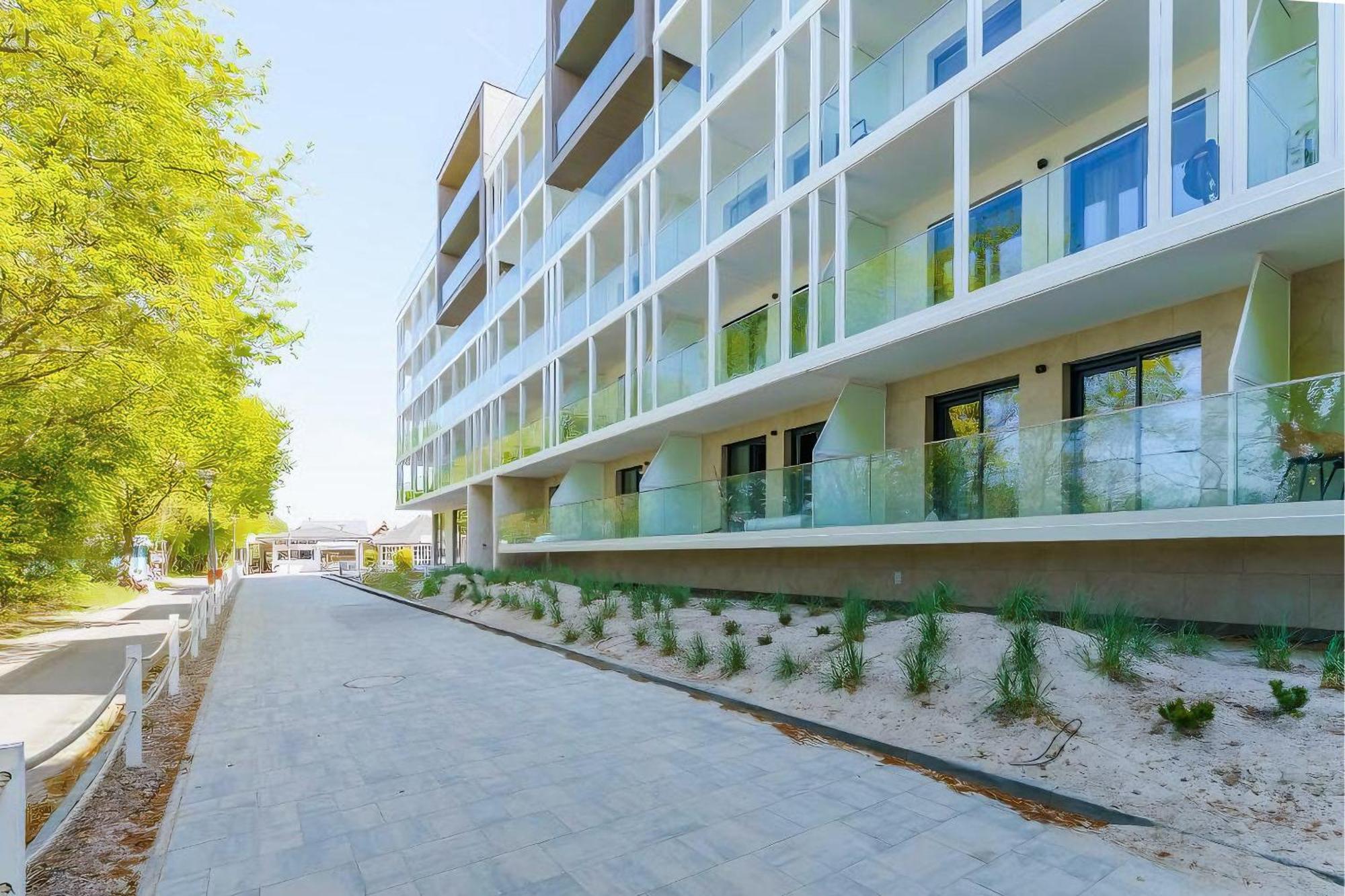 Apartament 018 Tuz Przy Plazy Z Tarasem I Parkingiem Perlowa Przystan Sianozety Exteriör bild